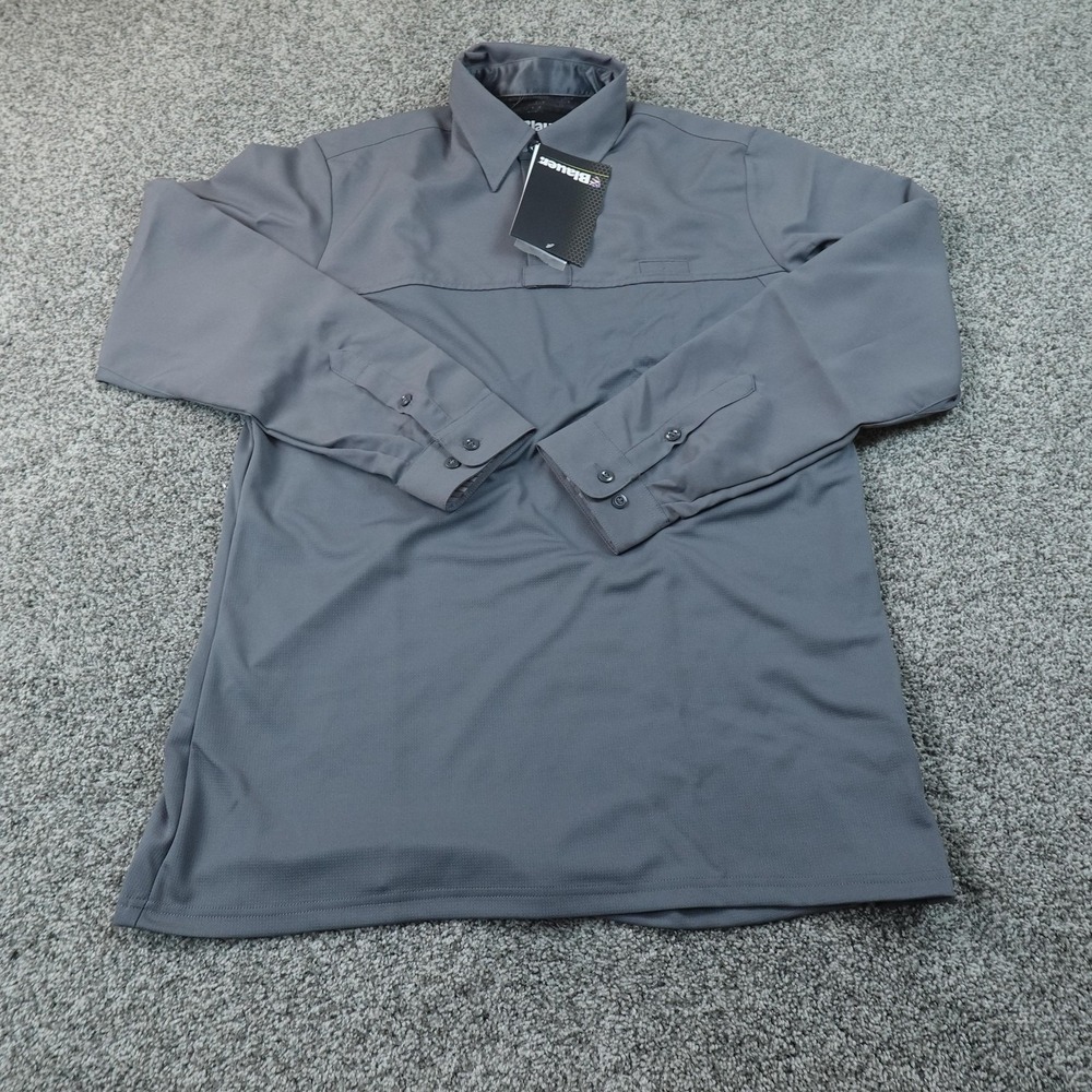 NEW Blauer Polo Shirt Mens L Gray Long Sleeve BDU Armorskin Base Uniform Work